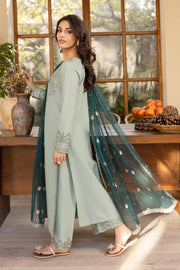 Sea Sand 3Pc - Embroidered Khaddar Dress