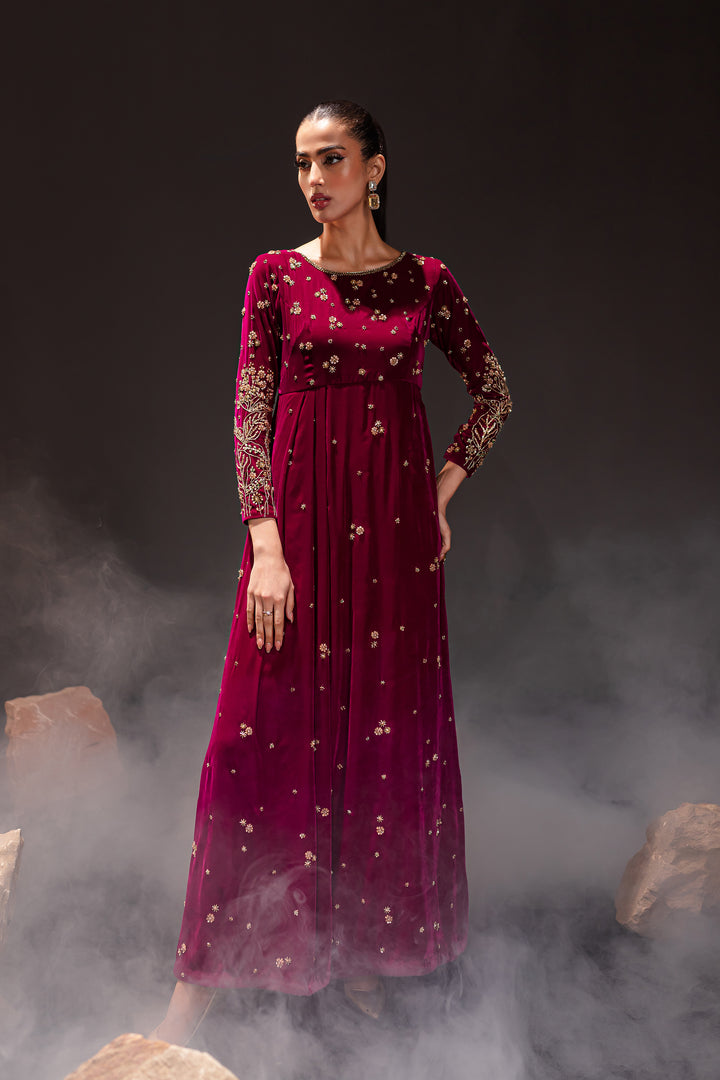 Cicely Berry 2Pc -  Formal Velvet Maxi - BATIK