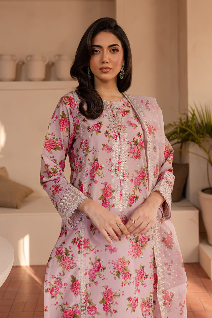 Haneen 3Pc- Printed Lawn Dress