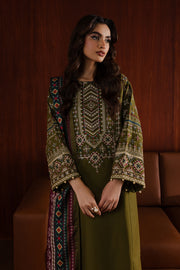 Fern Fall 3Pc - Embroidered Khaddar Dress