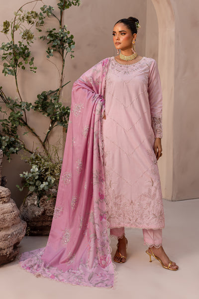 Pink Bloom 3Pc - Embroidered Luxe PRET