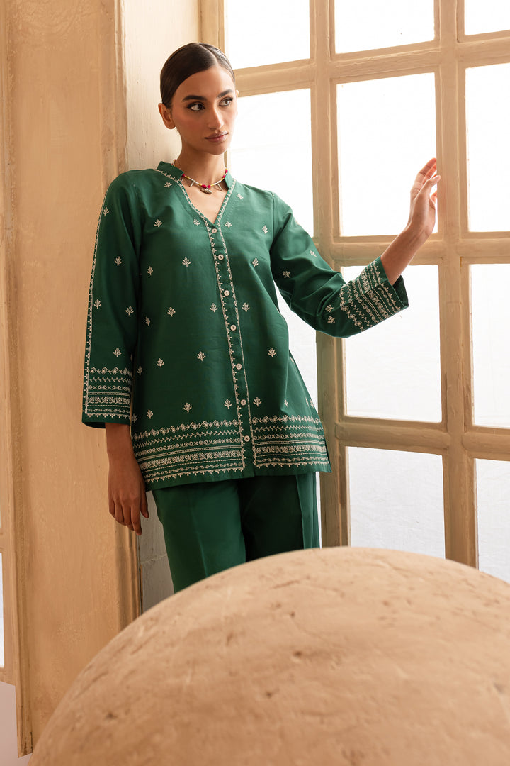 Vengert 2Pc - Embroidered Khaddar Dress - BATIK