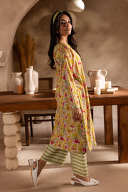 Maize 2Pc - Printed Khaddar Dress