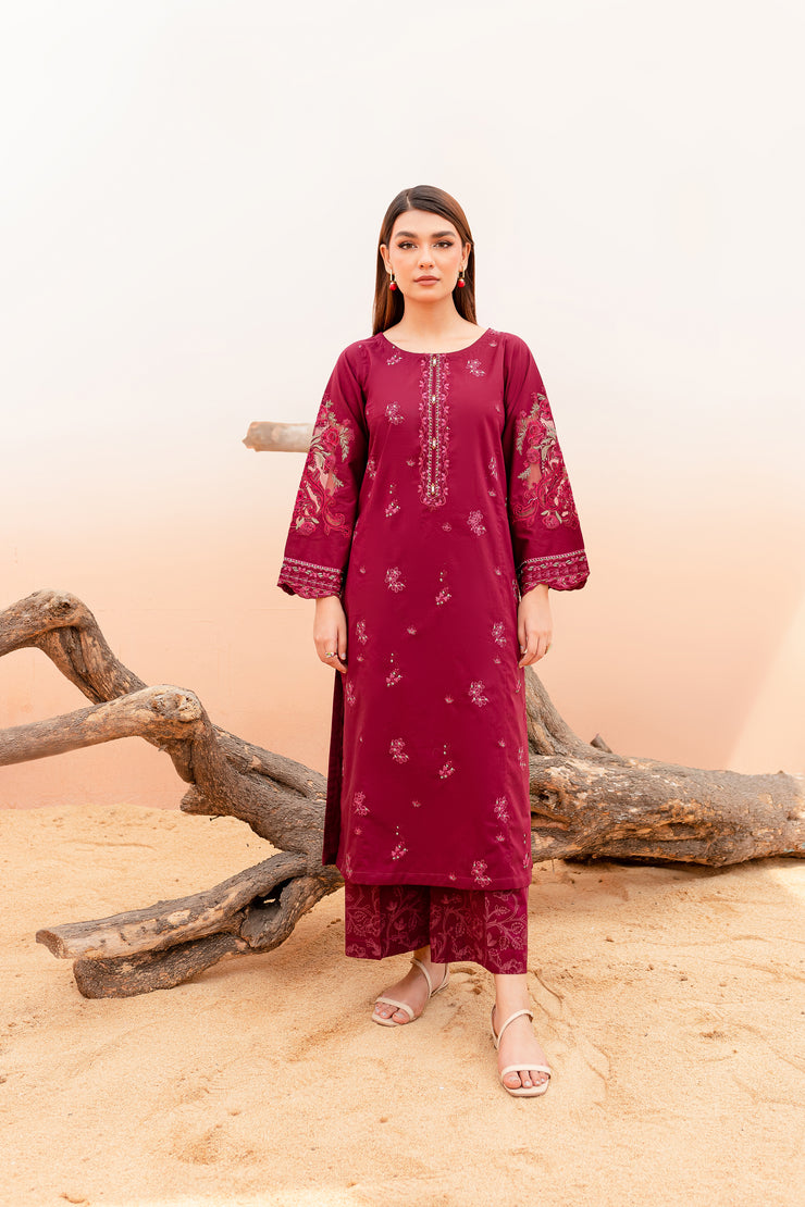 Red Dahlia 2Pc - BATIK