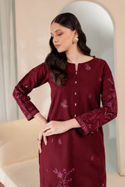 Aimee 2Pc - Embroidered Khaddar Dress - BATIK