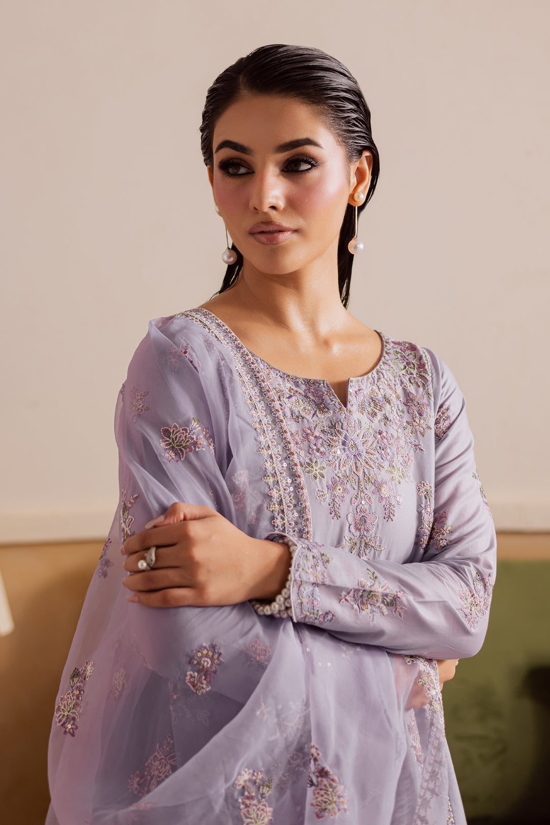 Shuja 3Pc - Embroidered Lawn Pret