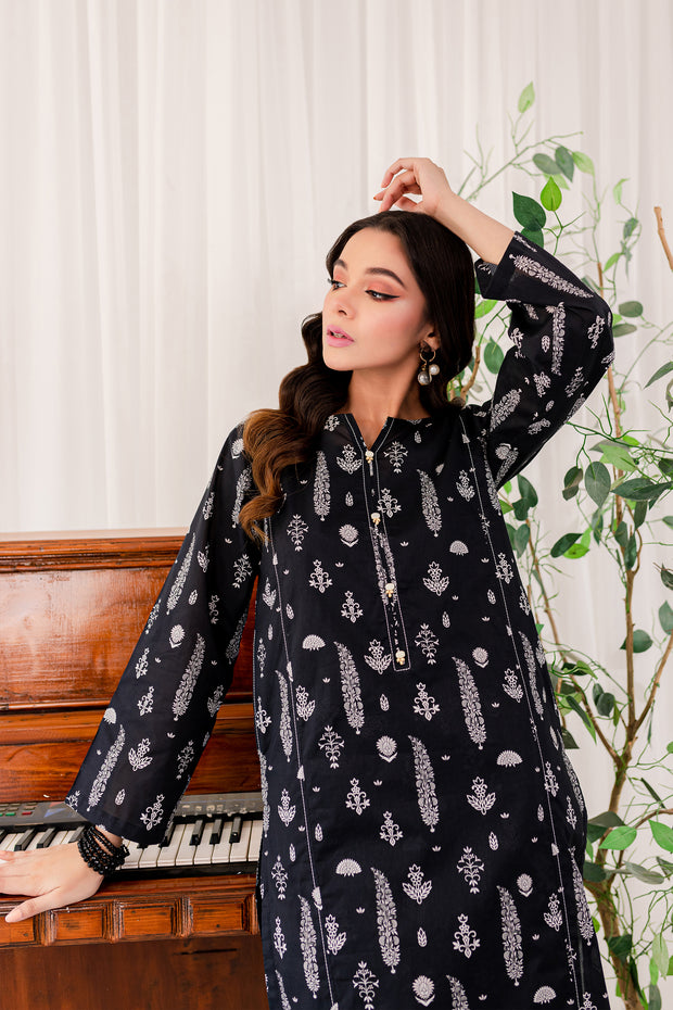 Dig. Burnt Black 2Pc - BATIK