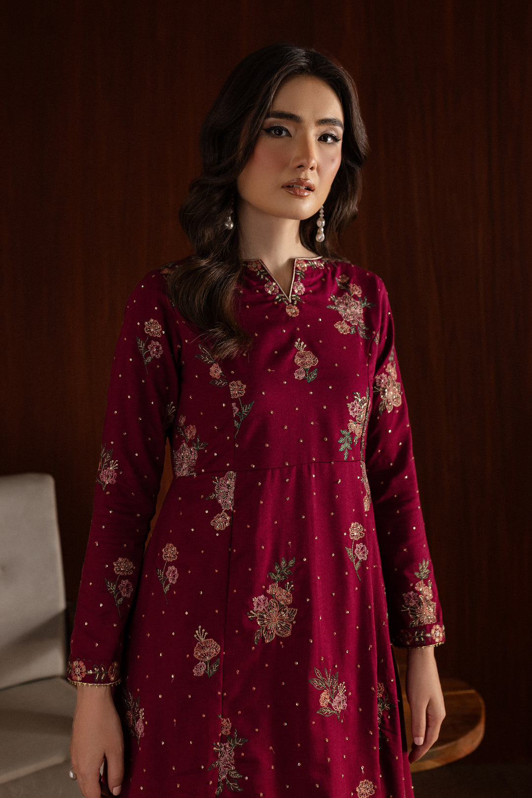 Blaze 2Pc - Embroidered Karandi Dress - BATIK