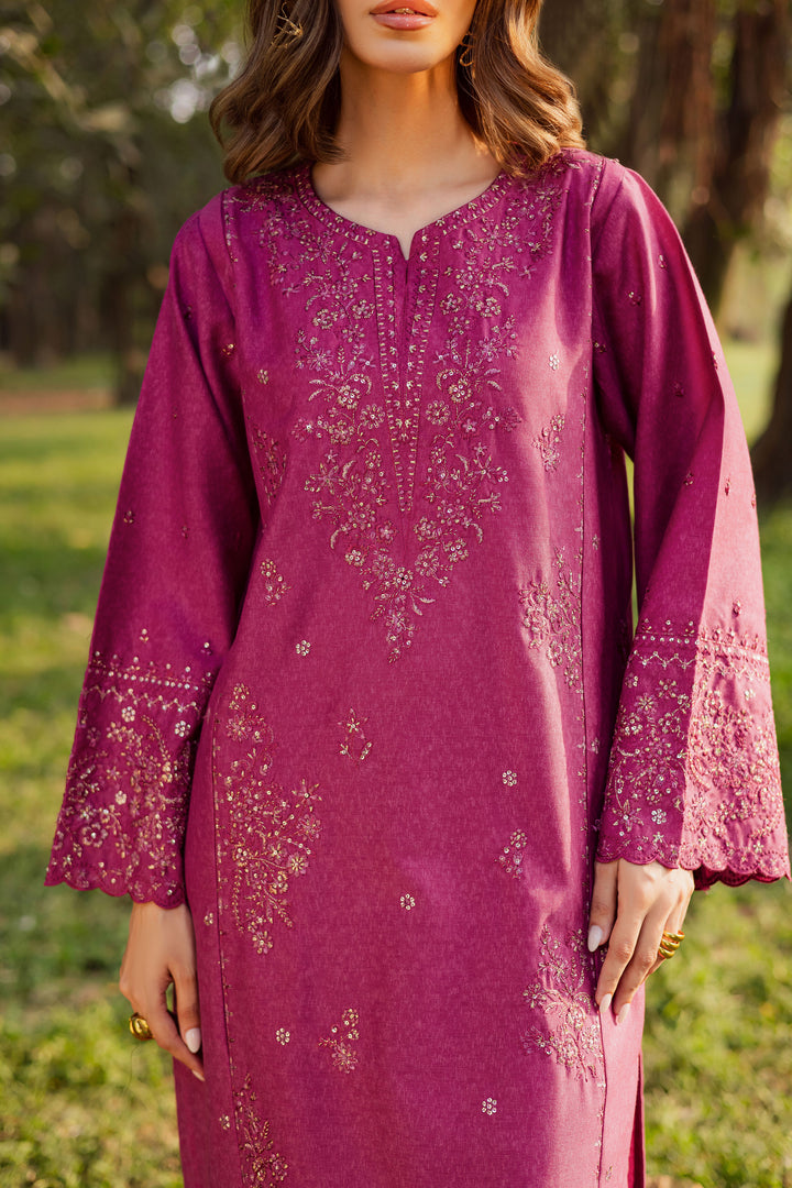 Eyter 2Pc - Embroidered Karandi Dress