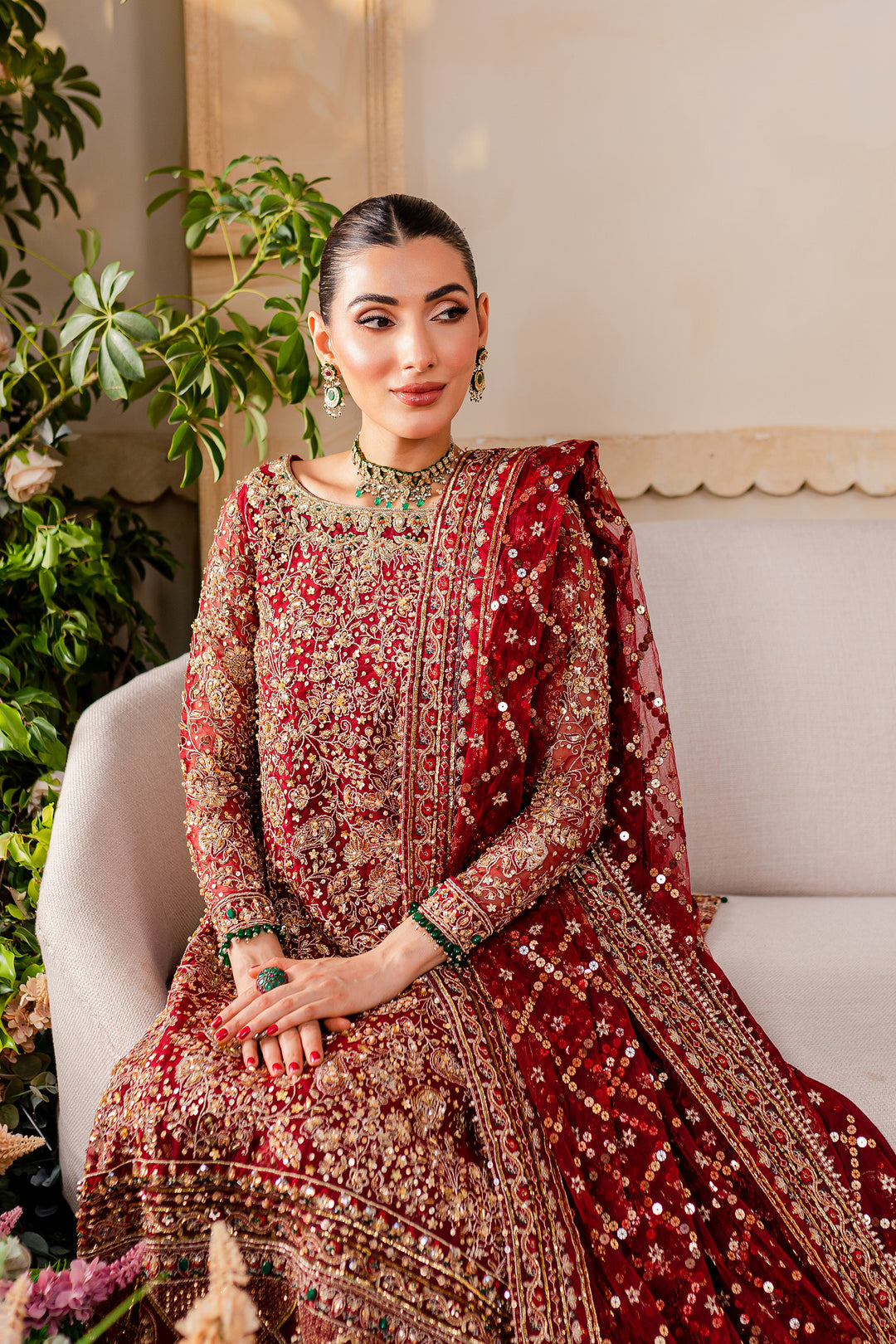 Gajra 4Pc - Bridal Dress - BATIK