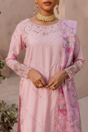 Pink Bloom 3Pc - Embroidered Luxe PRET