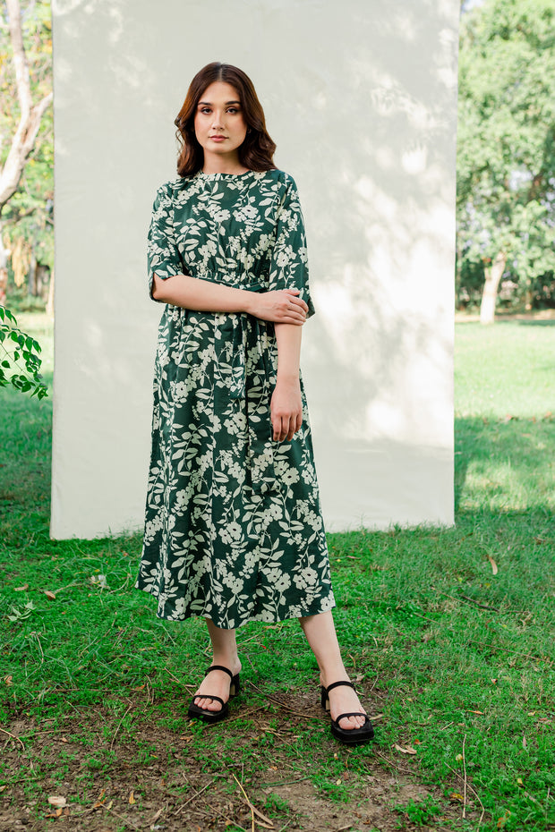 Clarie 1Pc - Printed Cambric Dress - BATIK