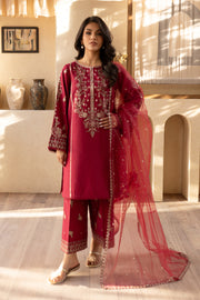 Zarina 3Pc - Embroidered Karandi Dress