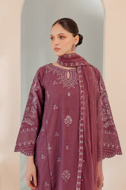 Nile 3Pc - Embroidered Karandi Dress - BATIK