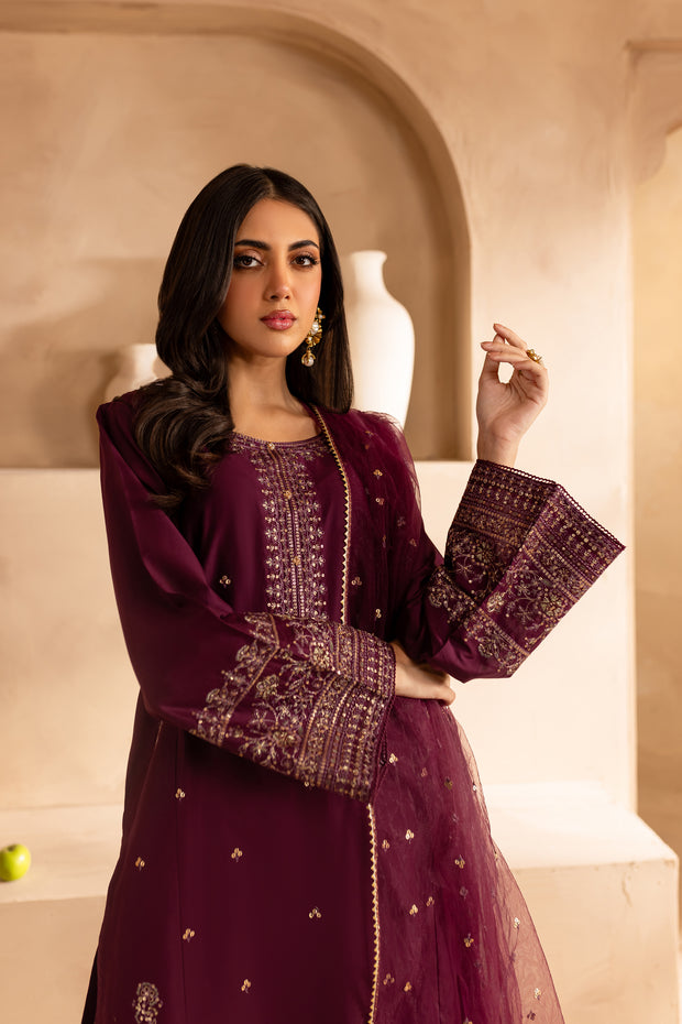 Bengal 3Pc - Embroidered Lawn Dress