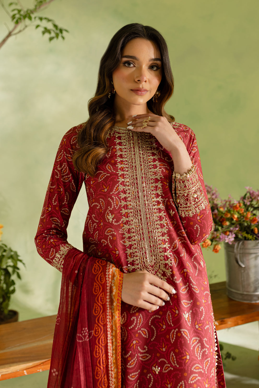 Maheen 3Pc - Printed Lawn Dress