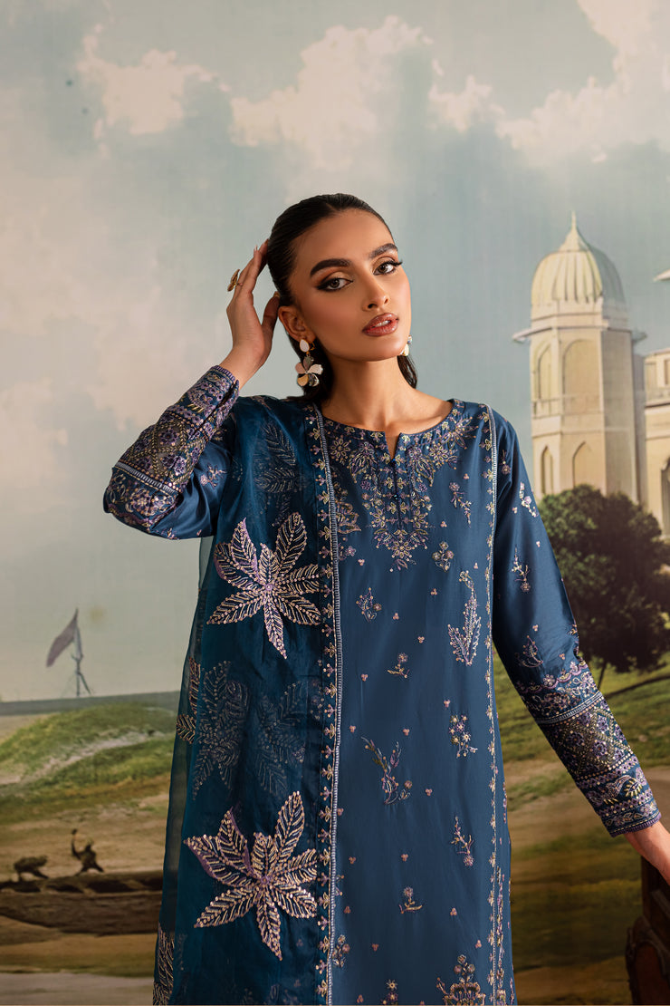 Space 3Pc - Embroidered Lawn Dress - BATIK