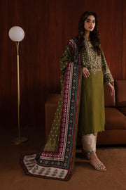 Fern Fall 3Pc - Embroidered Khaddar Dress