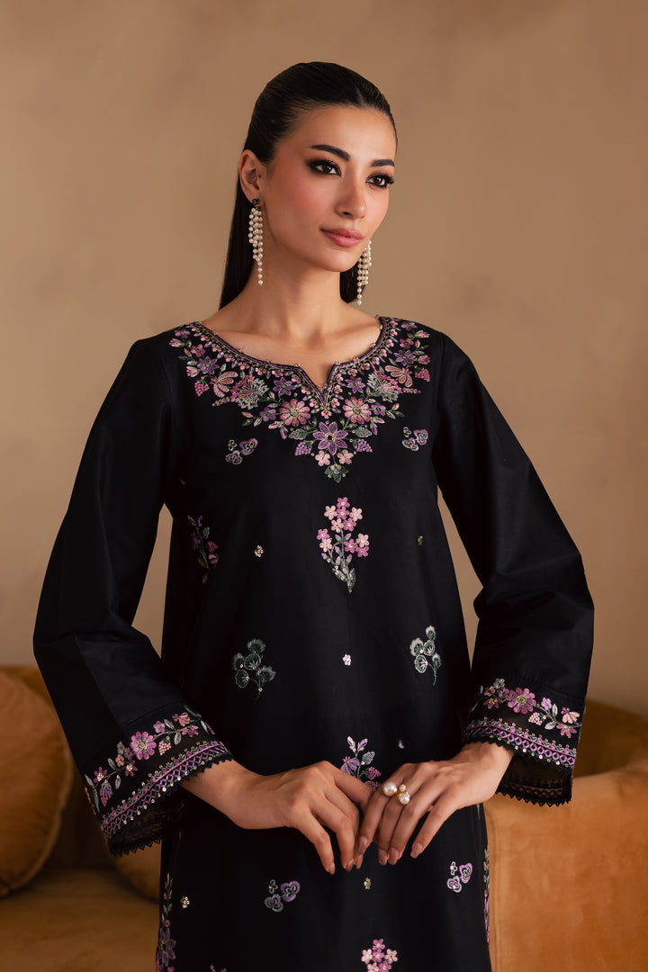Blink 2Pc - Embroidered Solid Dress - BATIK
