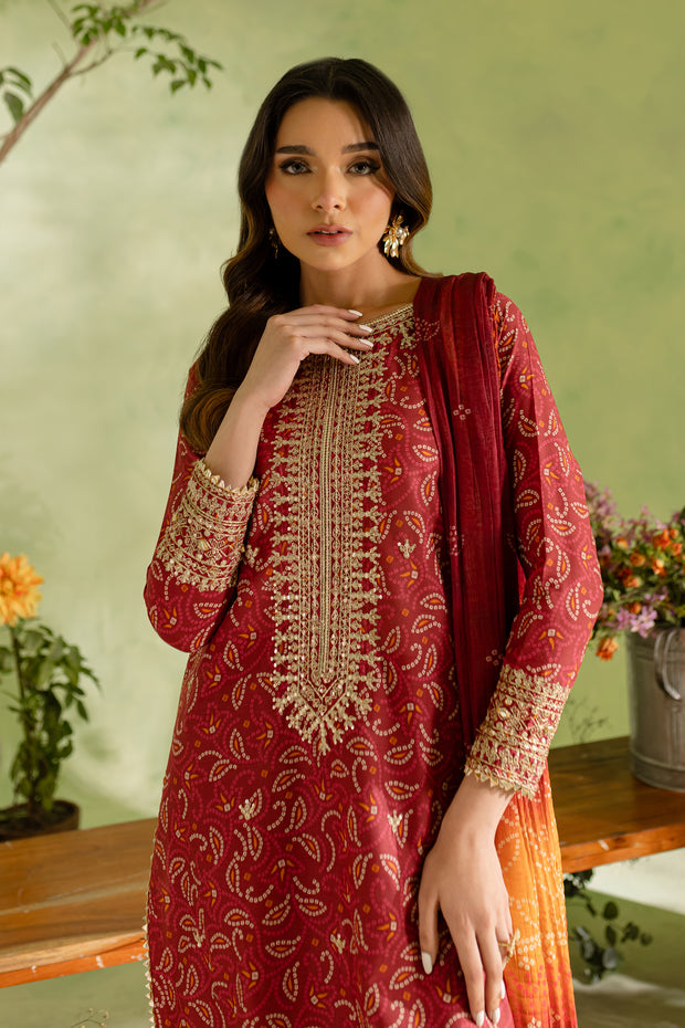 Maheen 3Pc - Printed Lawn Dress