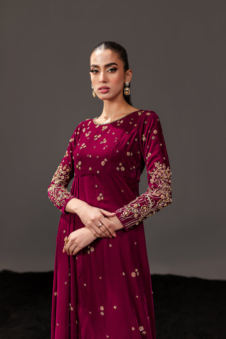 Cicely Berry 2Pc -  Formal Velvet Maxi - BATIK