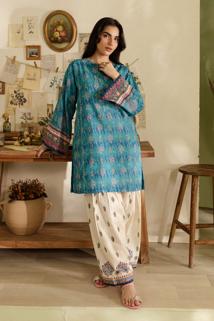 Rahima 2Pc - Printed Khaddar Dress - BATIK