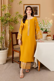 Honey Nut 2Pc - Embroidered Khaddar Dress - BATIK