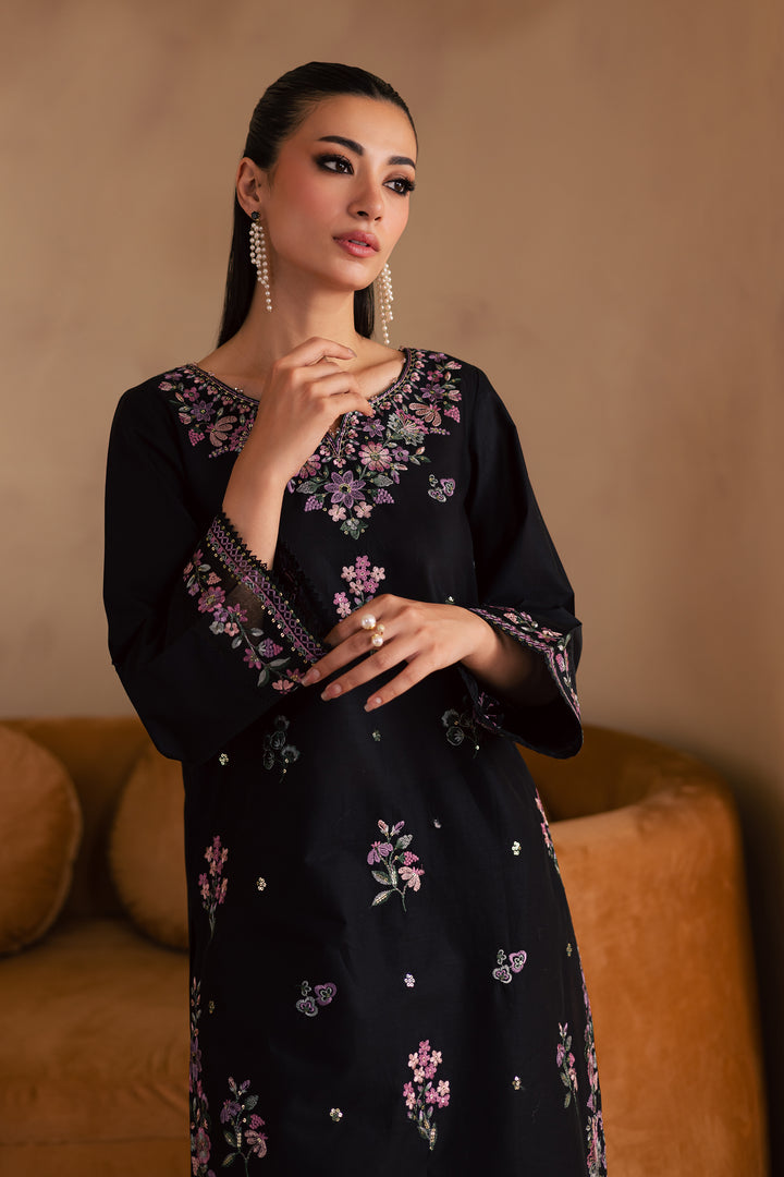 Blink 2Pc - Embroidered Solid Dress - BATIK