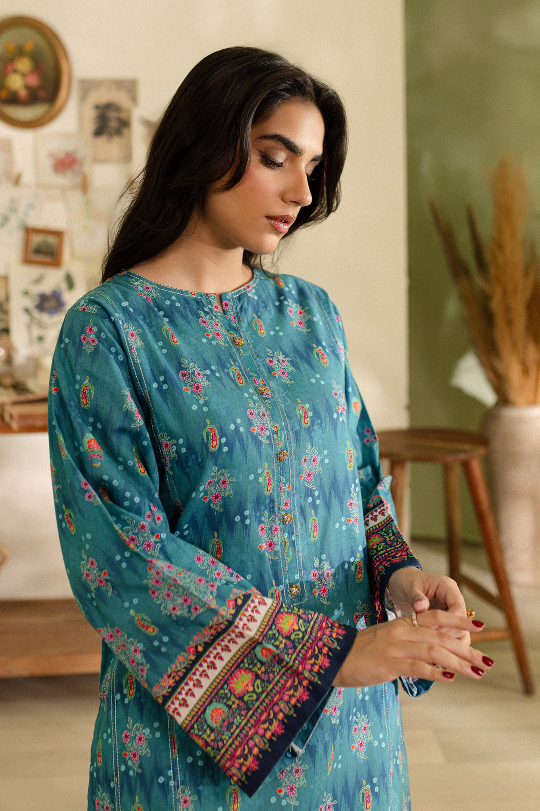 Rahima 2Pc - Printed Khaddar Dress - BATIK