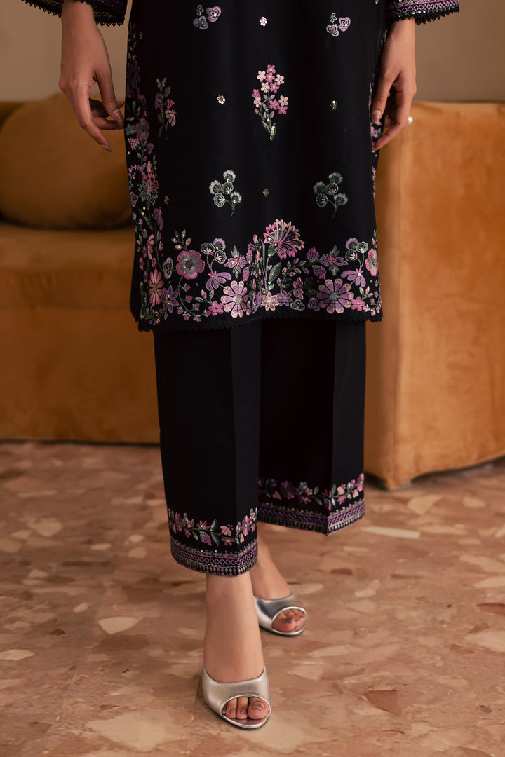Blink 2Pc - Embroidered Solid Dress - BATIK