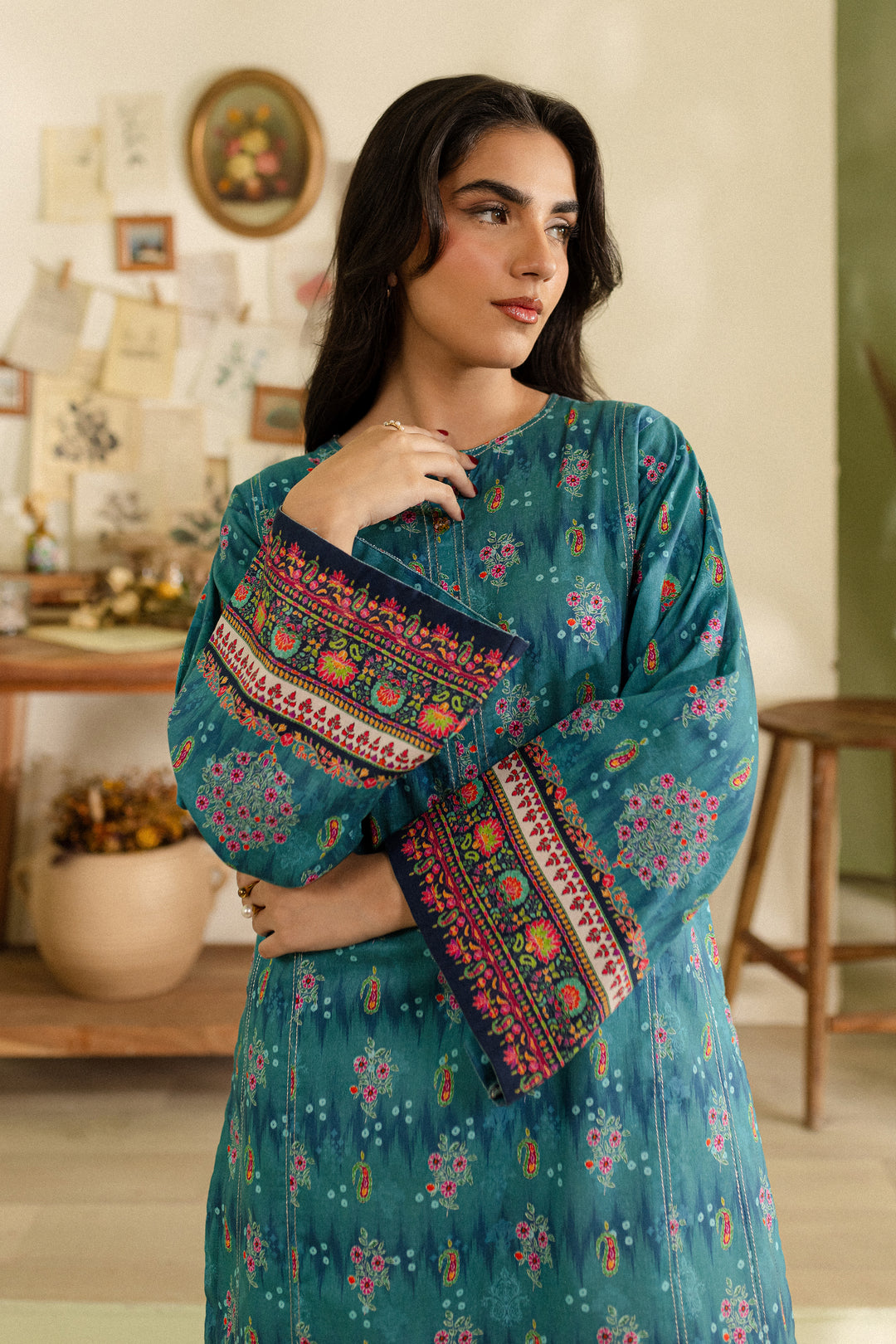 Rahima 2Pc - Printed Khaddar Dress - BATIK