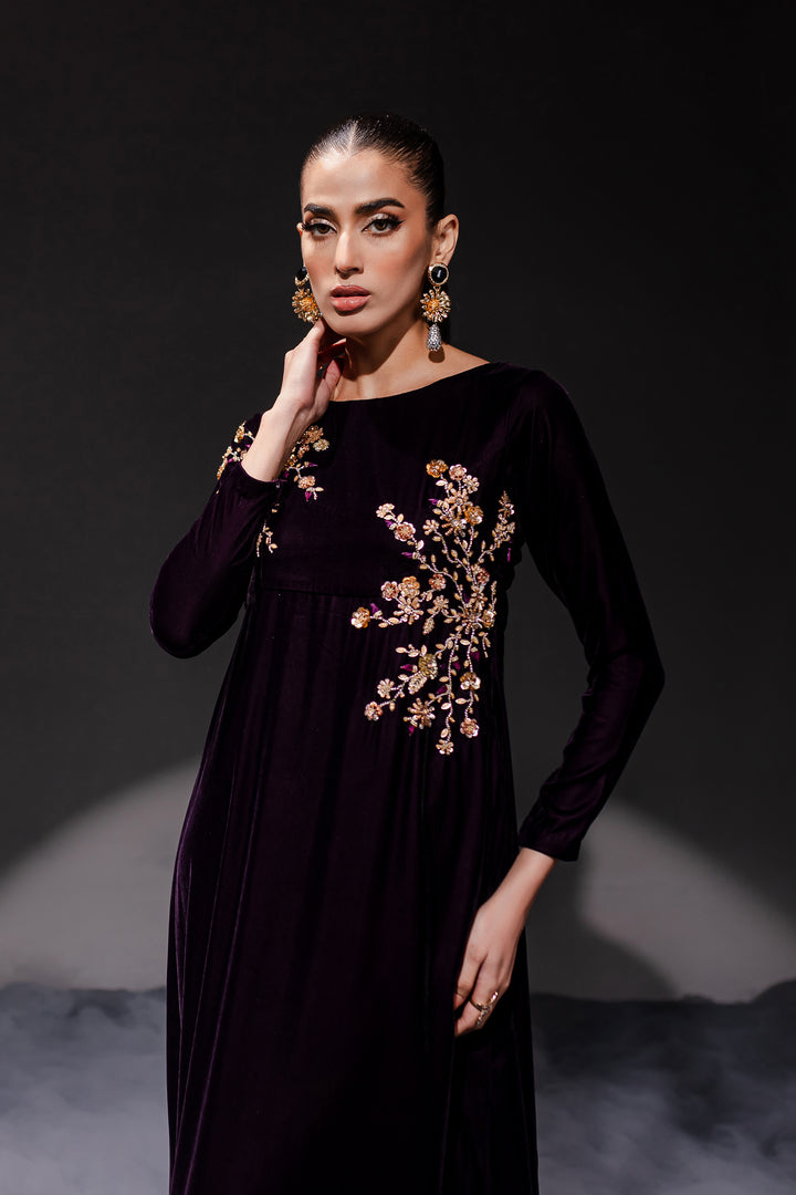 Evie 1Pc -  Formal Velvet Maxi - BATIK