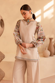 Biscotti Bliss - 2Pc Embroidered Khaddar Dress