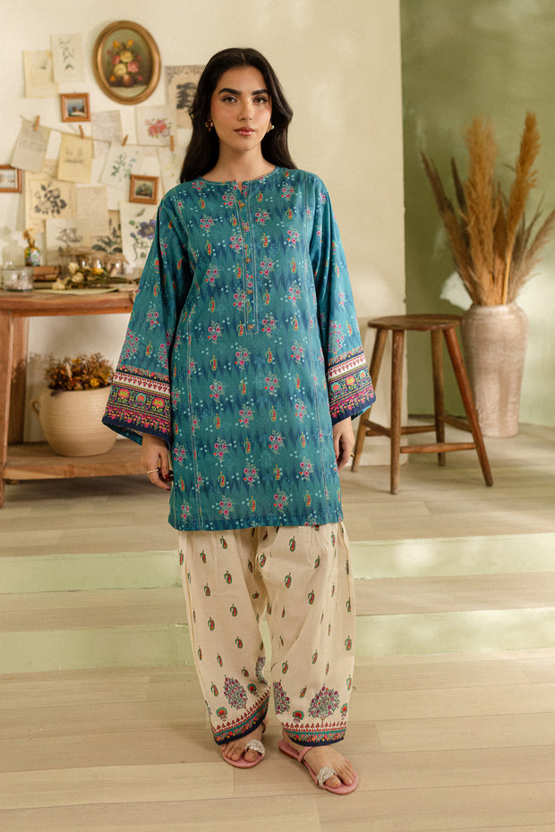 Rahima 2Pc - Printed Khaddar Dress