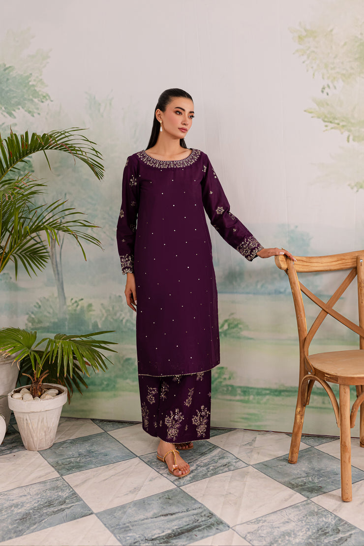 Aroma 2Pc - Embroidered Lawn Dress - BATIK