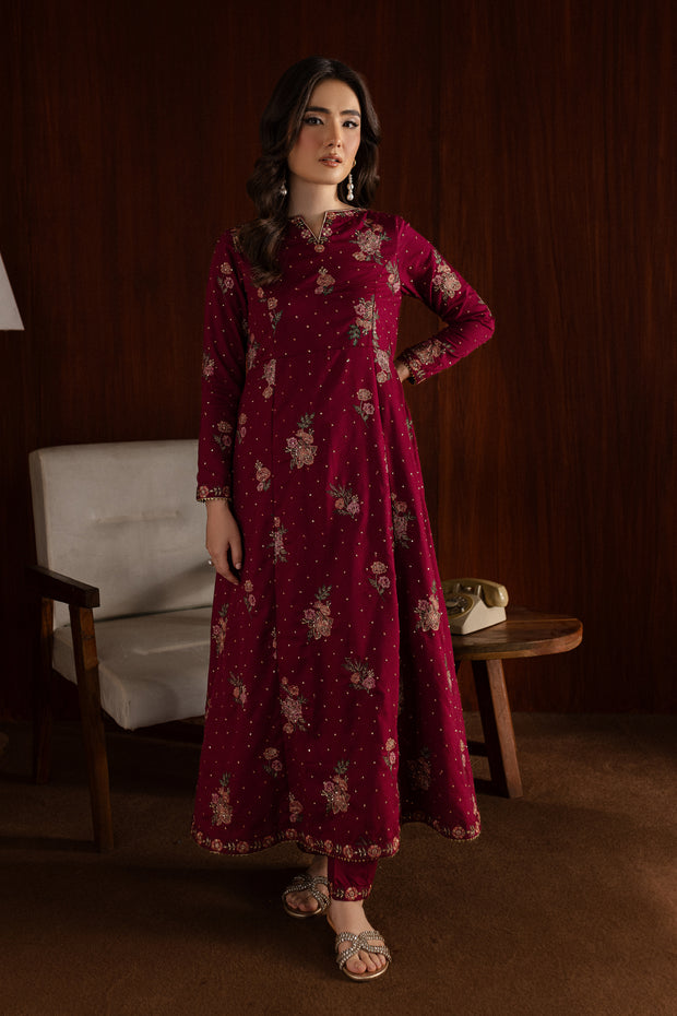 Blaze 2Pc - Embroidered Karandi Dress