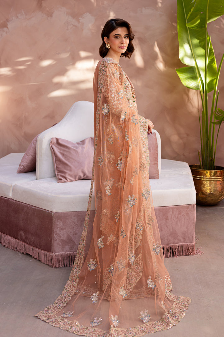 Zahrah 3Pc - Embroidered Luxe Pret - BATIK