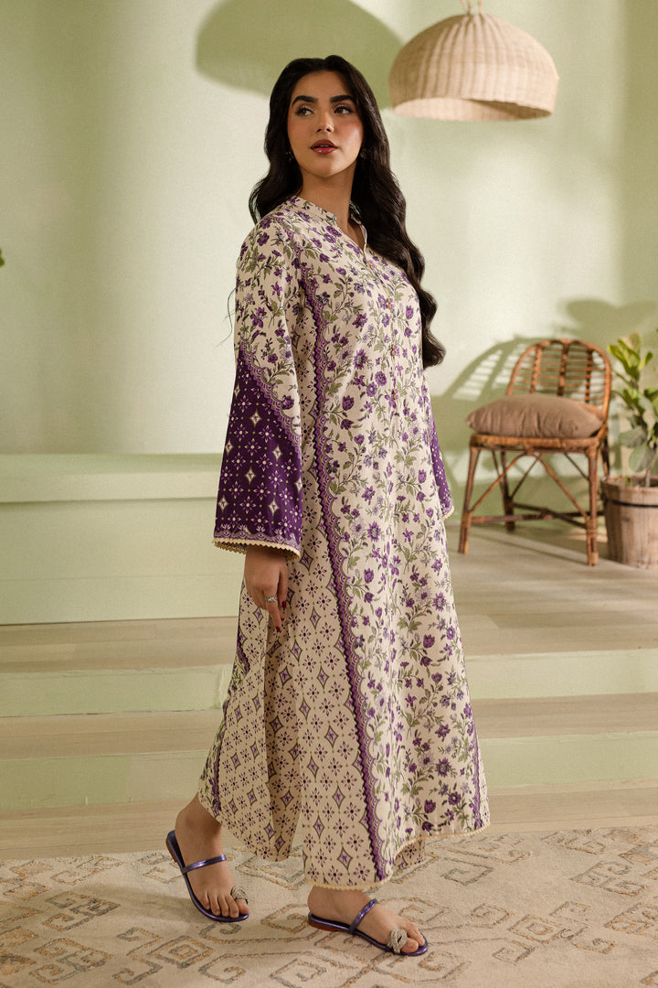 Cyber Grape 2Pc - Printed Khaddar Dress - BATIK