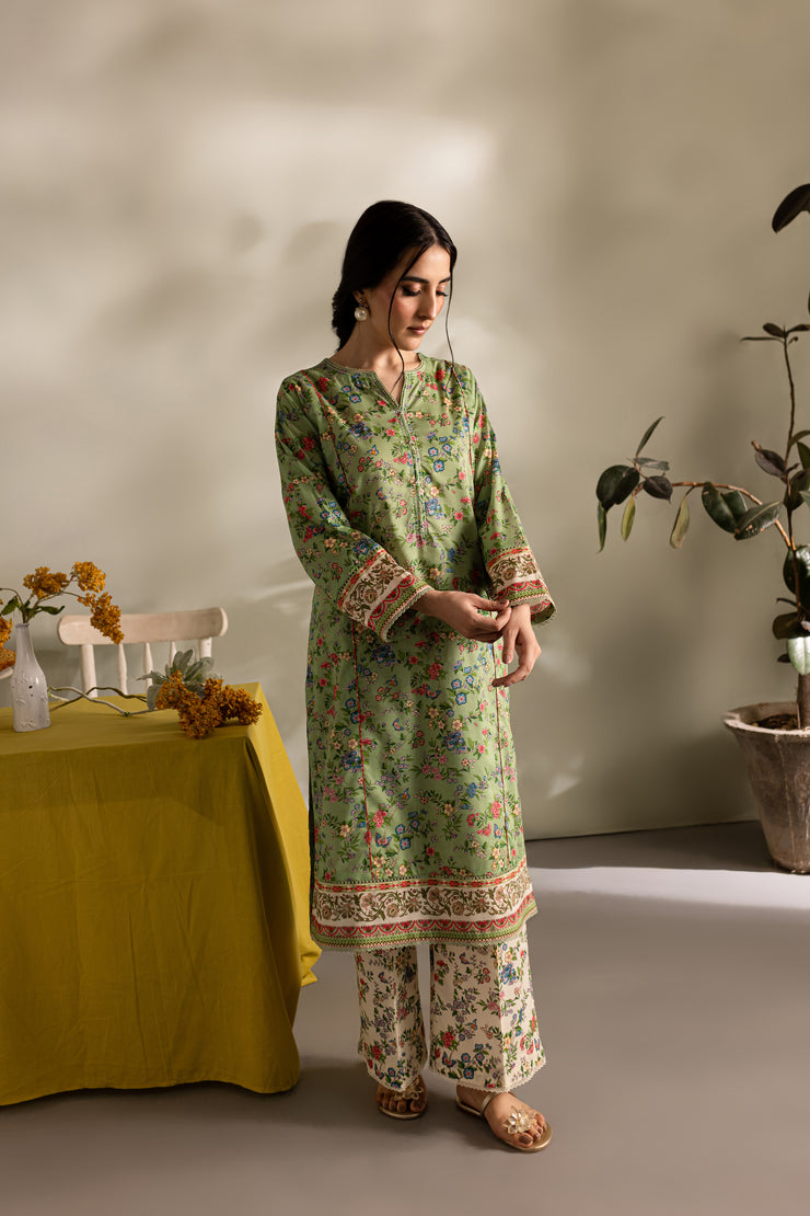 Floral Tale 2Pc - Printed Lawn Dress - BATIK