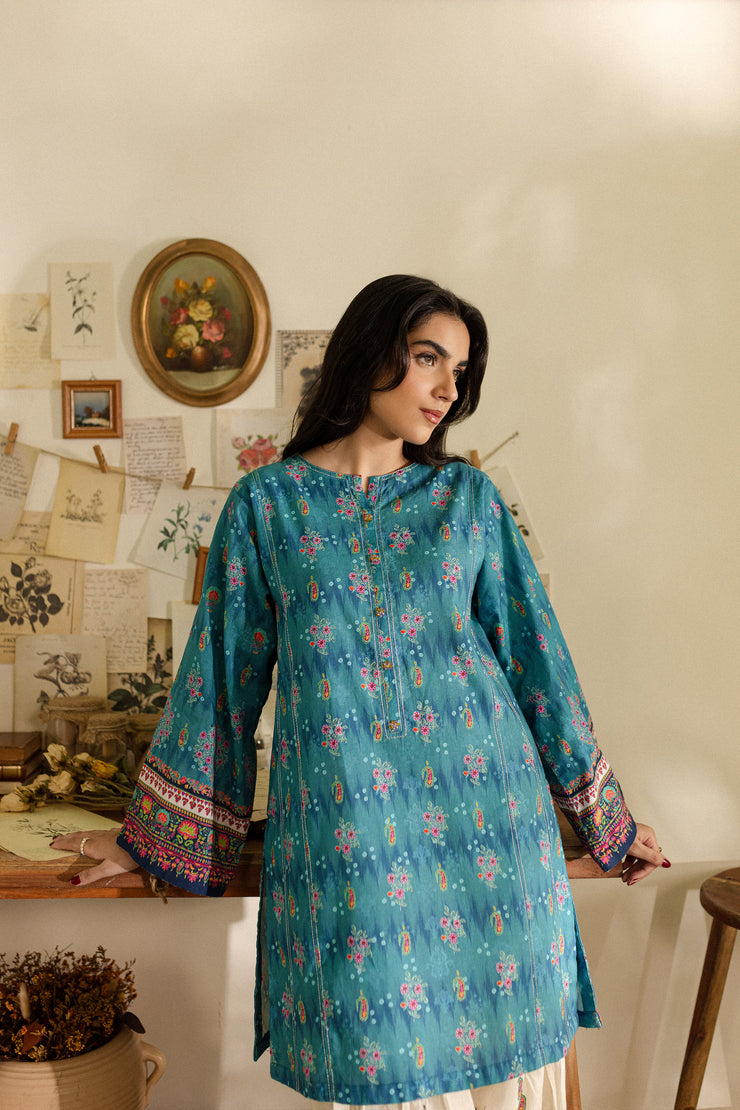 Rahima 2Pc - Printed Khaddar Dress