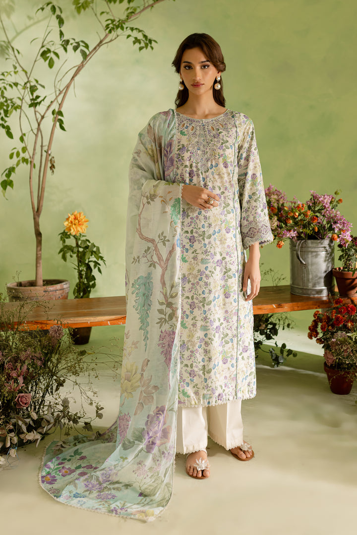 Zemi 3Pc - Printed Lawn Dress