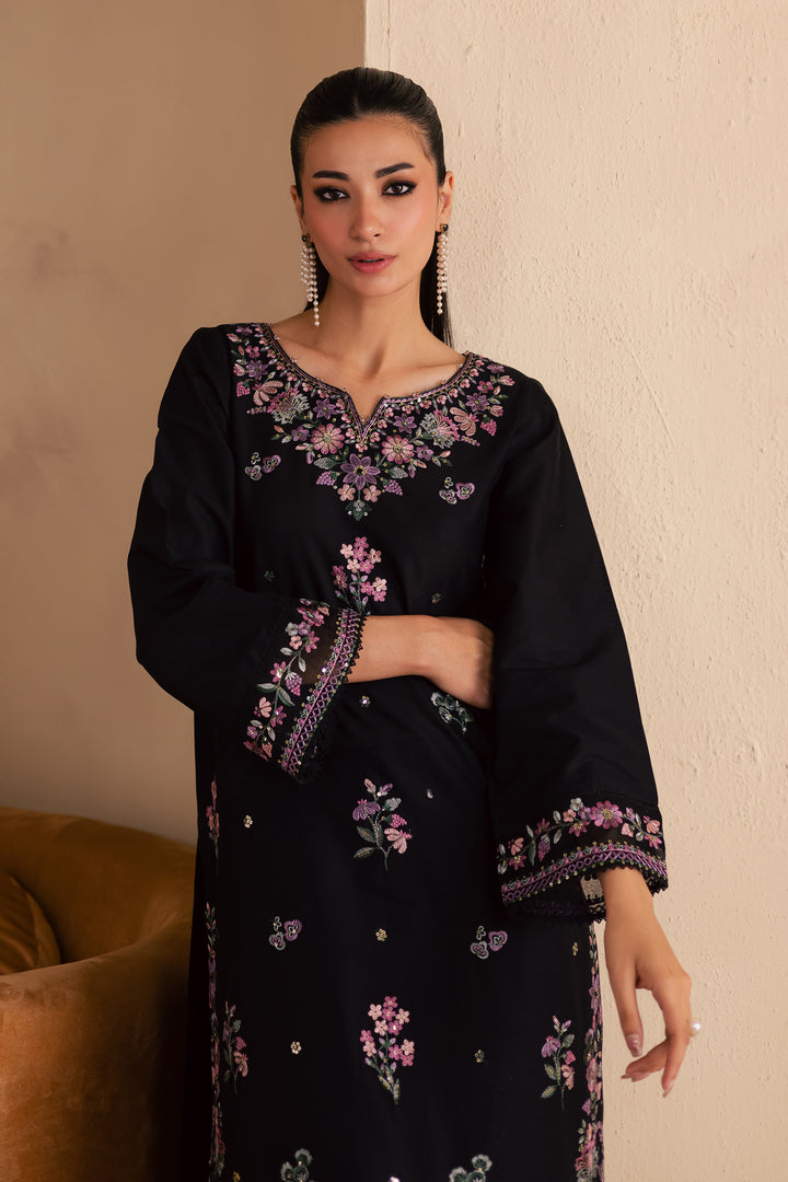 Blink 2Pc - Embroidered Solid Dress - BATIK
