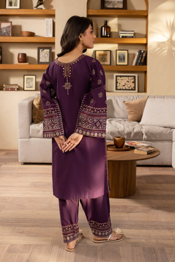 Kaira 2Pc - Embroidered Khaddar Dress - BATIK