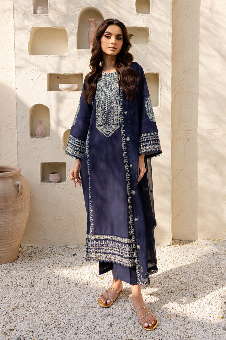 Marina 3Pc - Embroidered Khaddar Dress - BATIK