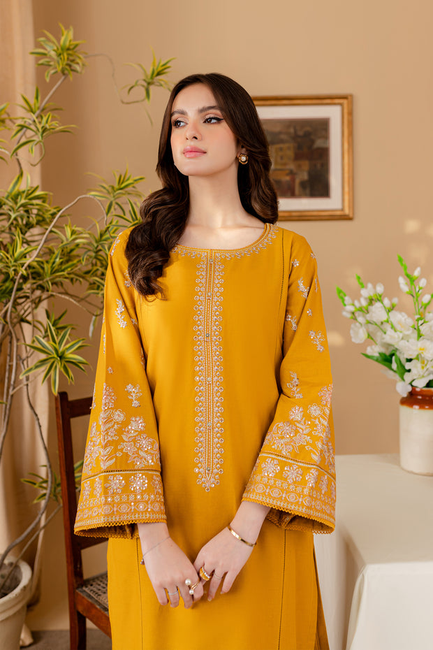 Honey Nut 2Pc - Embroidered Khaddar Dress