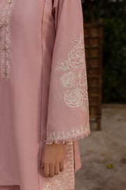 Pink Blush 2Pc - Embroidered Khaddar Dress - BATIK