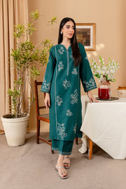 Cilia 2Pc - Embroidered Karandi Dress - BATIK