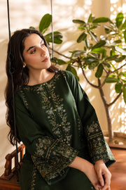 Alicent 2Pc - Embroidered Khaddar Dress - BATIK