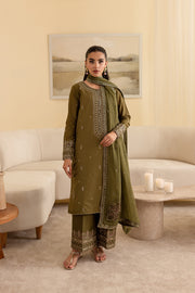 Zemira 3Pc - Embroidered Lawn Dress - BATIK