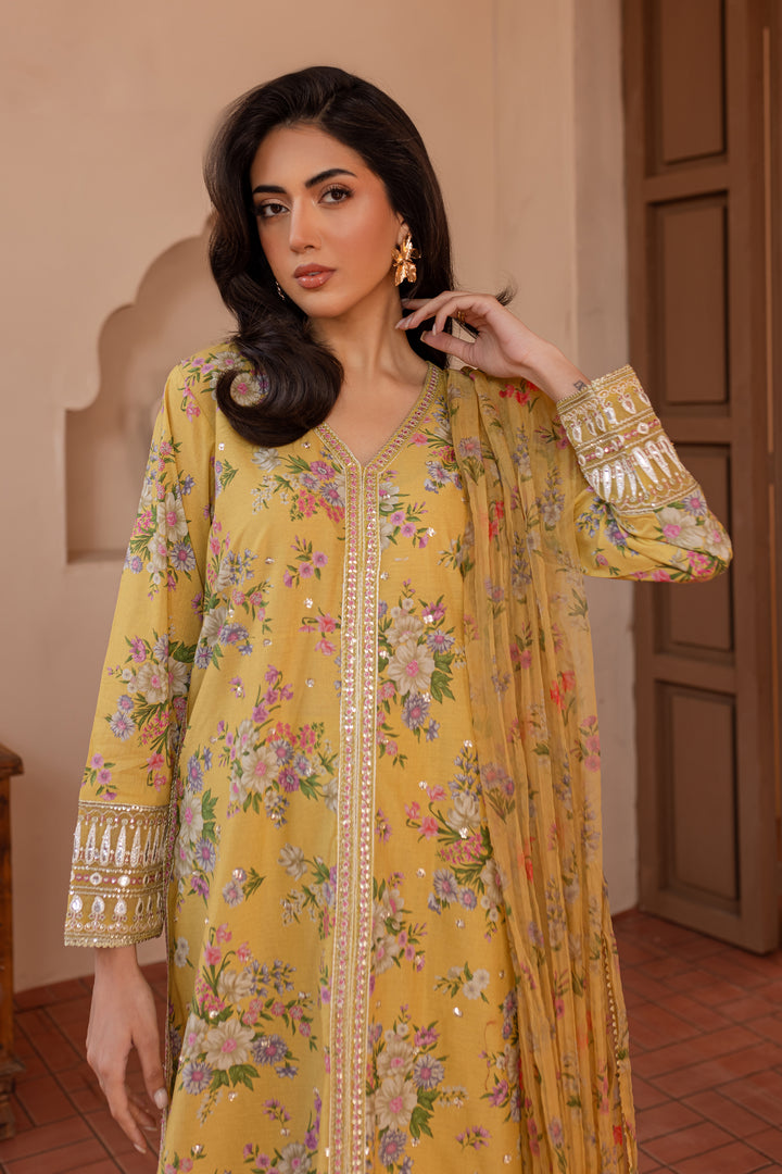 Amal 3Pc - Printed Lawn Dress